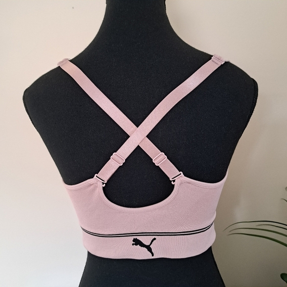 Puma Sports Bra Women's XL Pink Activewear Bra Medium Support - Picture 9 of 11